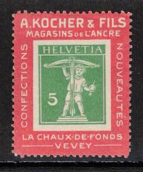 Tutti i francobolli: 1909 Kochermarke 2d roter Rahmen ** postfrisch – Nuovo (secondo la descrizione) da Nuglar venduto da Stamp88