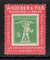 1909 Kochermarke 2d roter Rahmen ** postfrisch