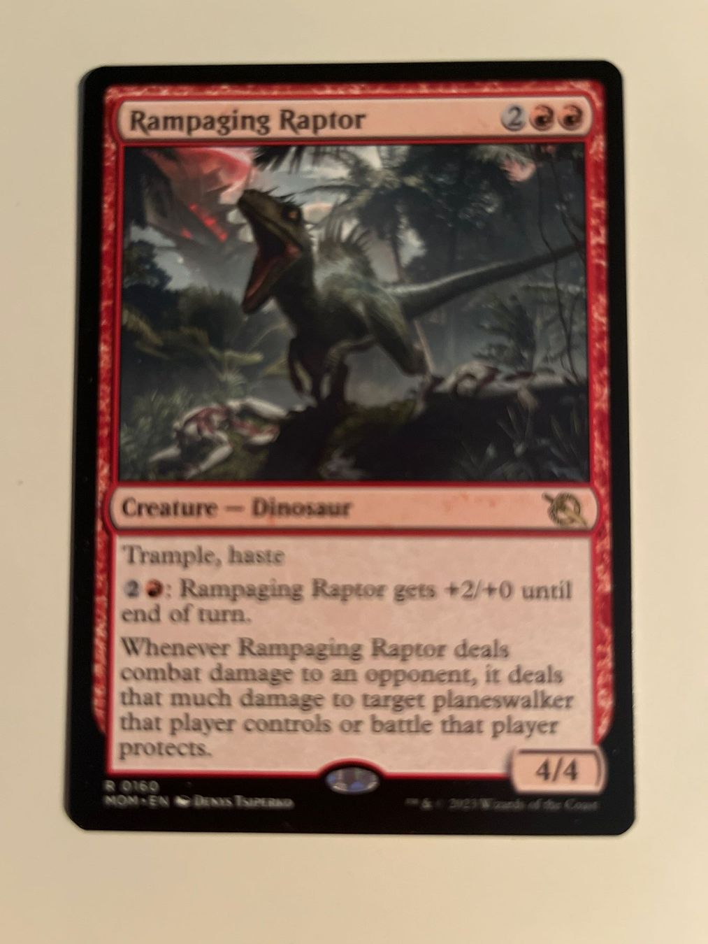 Magic The Gathering Carte collezionabili: 1 x Rampaging Raptor - Magic: The Gathering - MtG – Usato da Kriens venduto da Shadi1980