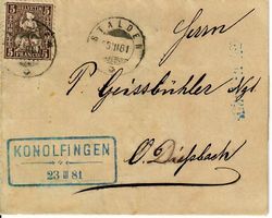 Brief 1881, Stalden - Konolfingen - Diessbach