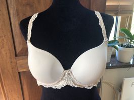 Damen BH Beige mit Spitze, Grösse 80C, Beldona