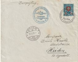 1939 Europaflug Nord, mit seltener 1.50 Fr. Wappenmuster EF