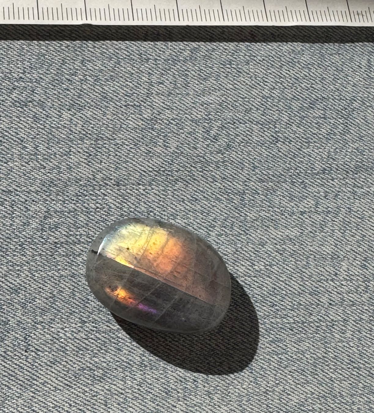 Mineralien & Heilsteine: Labradorit rundum poliert   mit "FEUER"  schön!!   Stein – Neu und originalverpackt aus Leuggern von gemshow 5