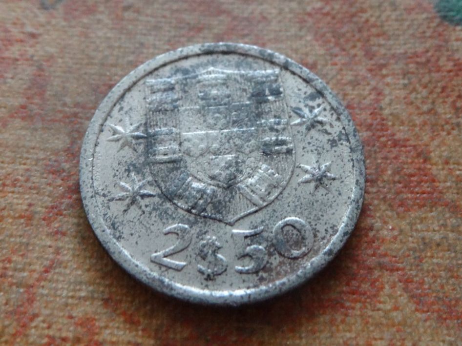 Tutti le monete: PORTUGAL  2.5  Escudos  1974 – Usato da Romanel-sur-Lausanne venduto da Swift13 1