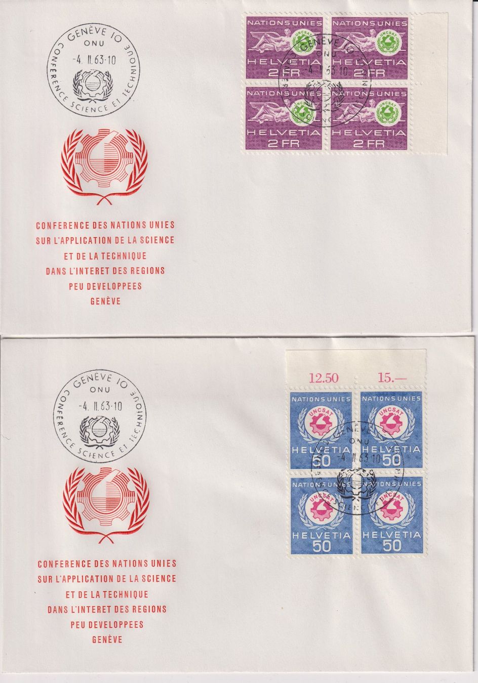 Alle Briefmarken: Dienstmarken ONU – Gebraucht aus Bellach von qsearch 3