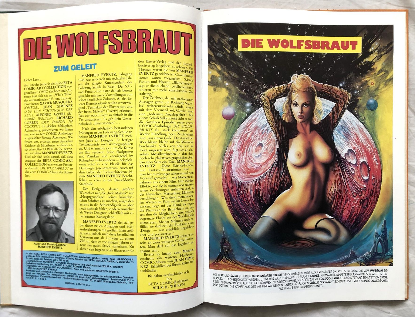 Fumetti: Beta Comic Art Collection - Band 5 - Die Wolfsbraut - HC – Usato da Schaffhausen venduto da durruti 2