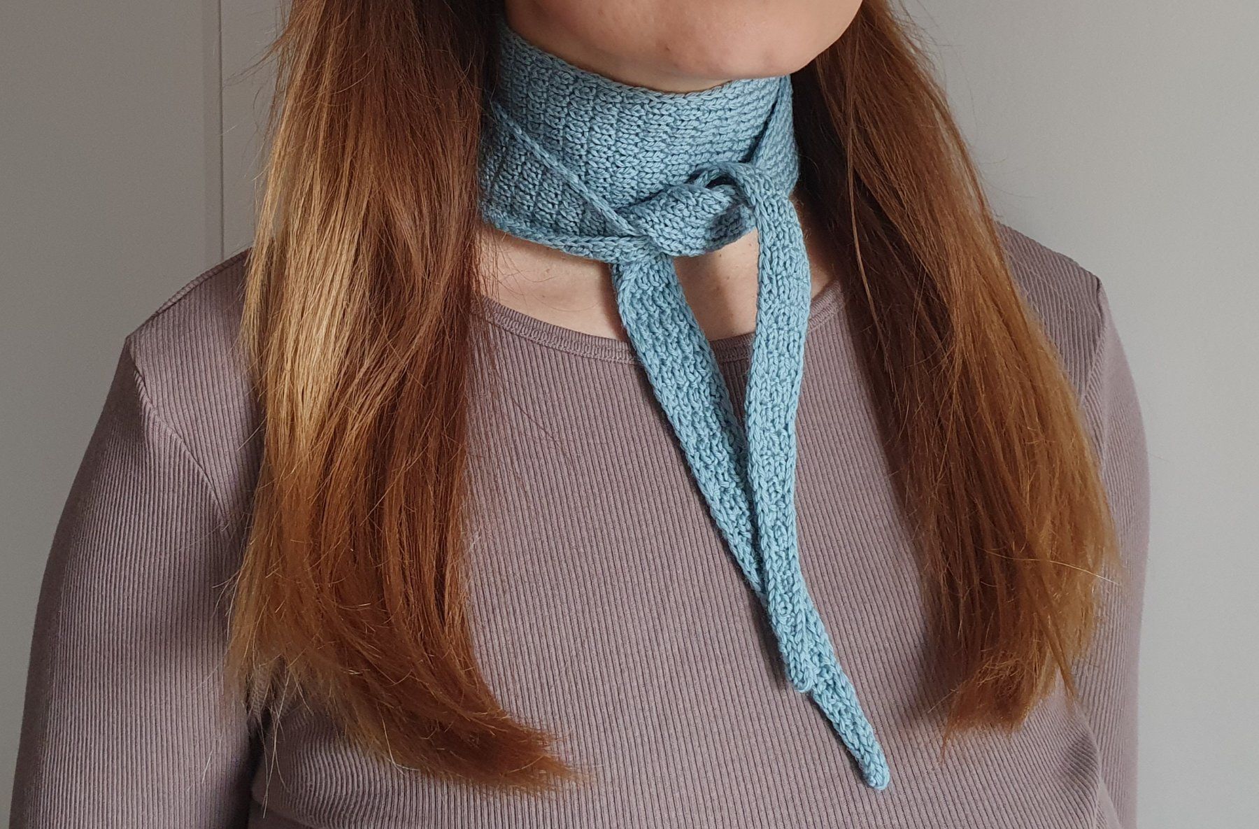 Foulard & Sciarpe: Mini scarf, Strickschal, Handgestrickt, Unikat, Geschenk – Nuovo e nell'imballaggio originale da Neunkirch venduto da Sandramay 5