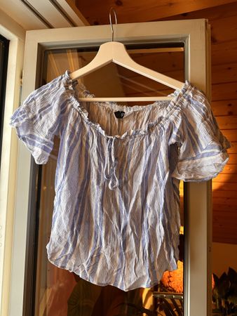 Top Crop Sommer Hellblau
