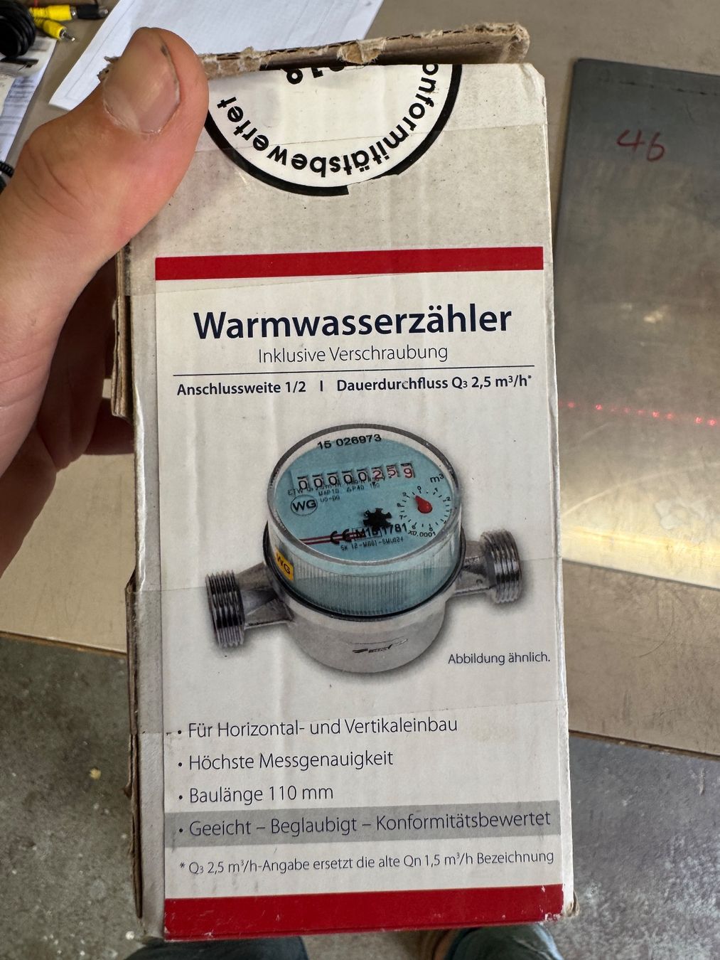 Messen: Warmwasserzähler GSD8 Baulänge 110mm neu – Neu und originalverpackt aus Abtwil SG von SHost 1