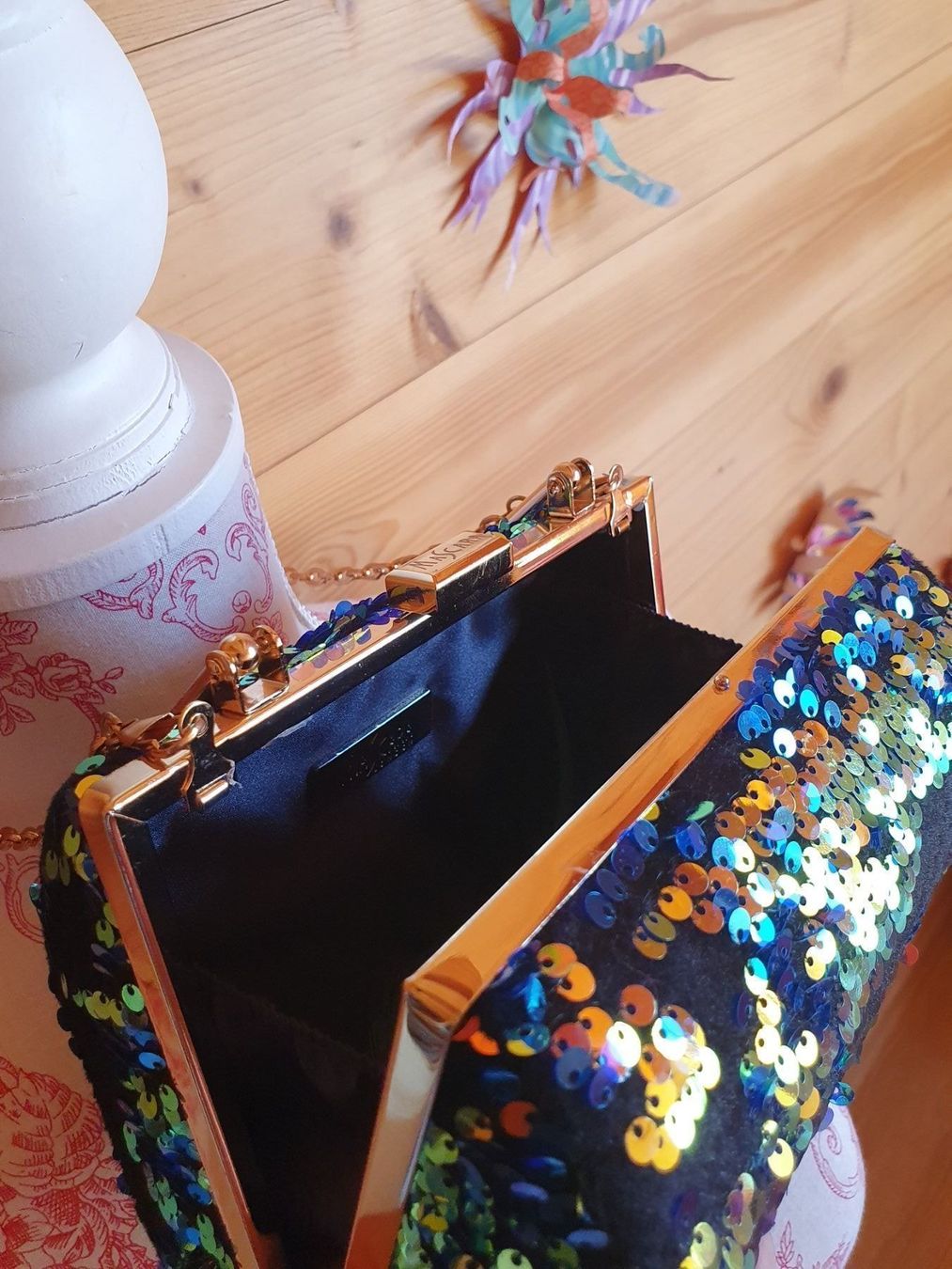 Borse da donna: Sac pochette - clutch à sequins – Nuovo (secondo la descrizione) da Corbeyrier venduto da Lalaland99 4