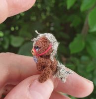 Handgefertigte Miniatur Pferd ( circa 2,5 höhe) Unikat