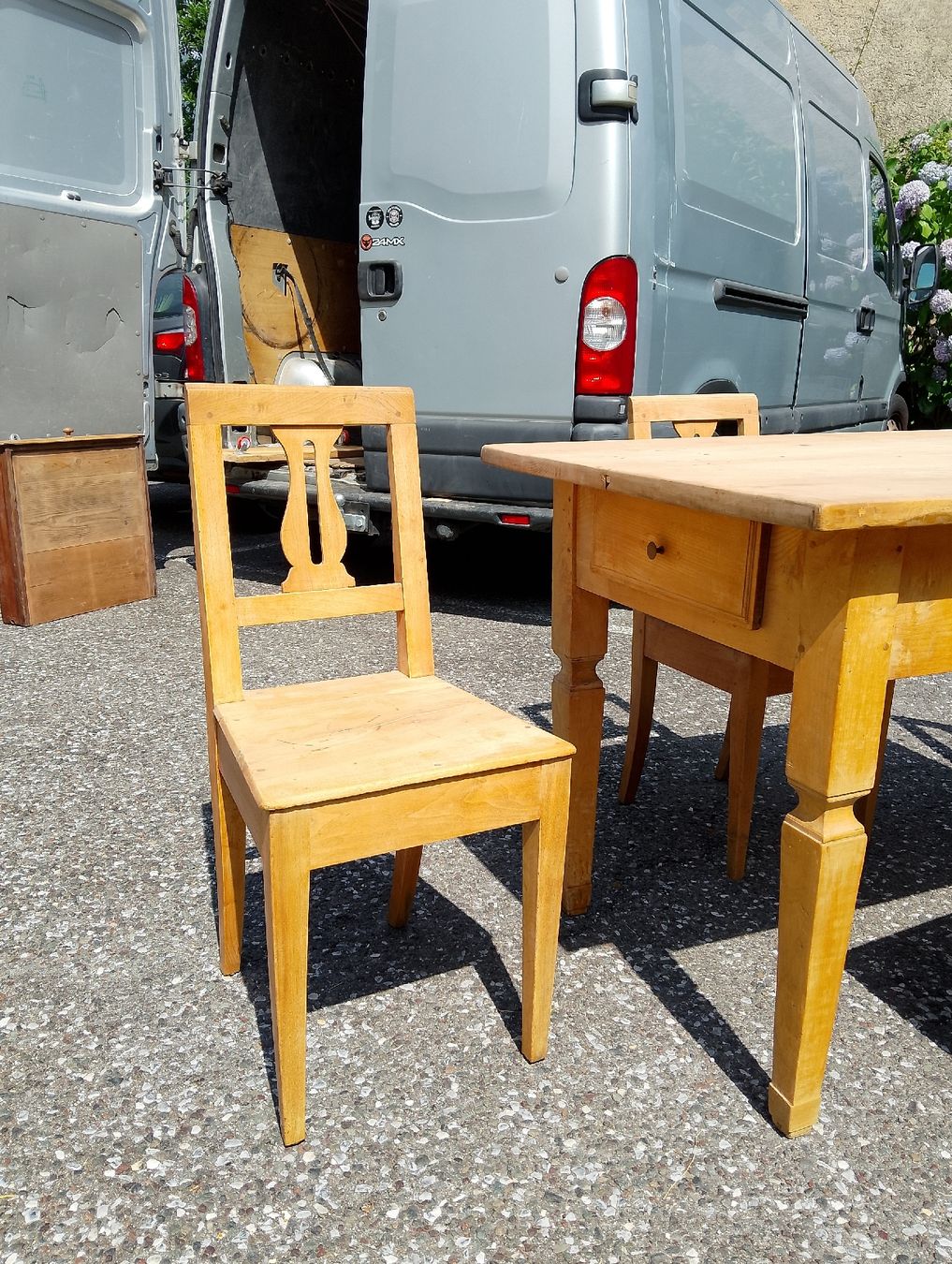 Set di tavolo e panche: set di tavolo e 4 sedie d'epoca – Usato da Lugano venduto da Johnny72 4