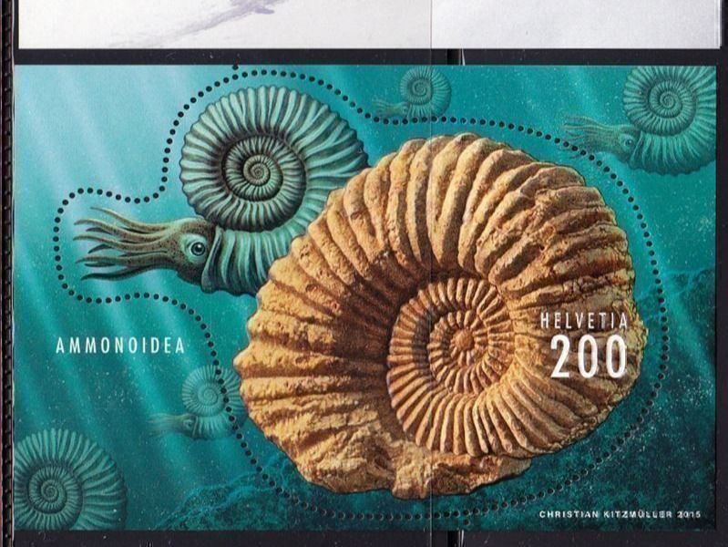 Tutti i francobolli: 2015  Sonderblock  2Fr.   AMMONOIDEA   ** Postfrisch ** – Nuovo (secondo la descrizione) da Adliswil venduto da Aenti