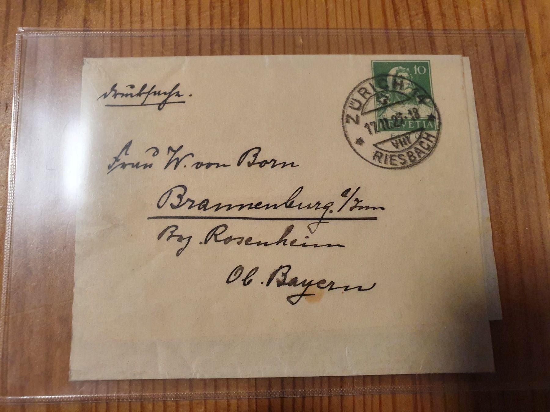 Alle Briefmarken: 10rp Ganzsache Zürich – Gebraucht aus Balgach von SIMEON27
