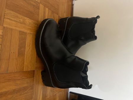 Boots - Grösse 38 - schwarz/ silber