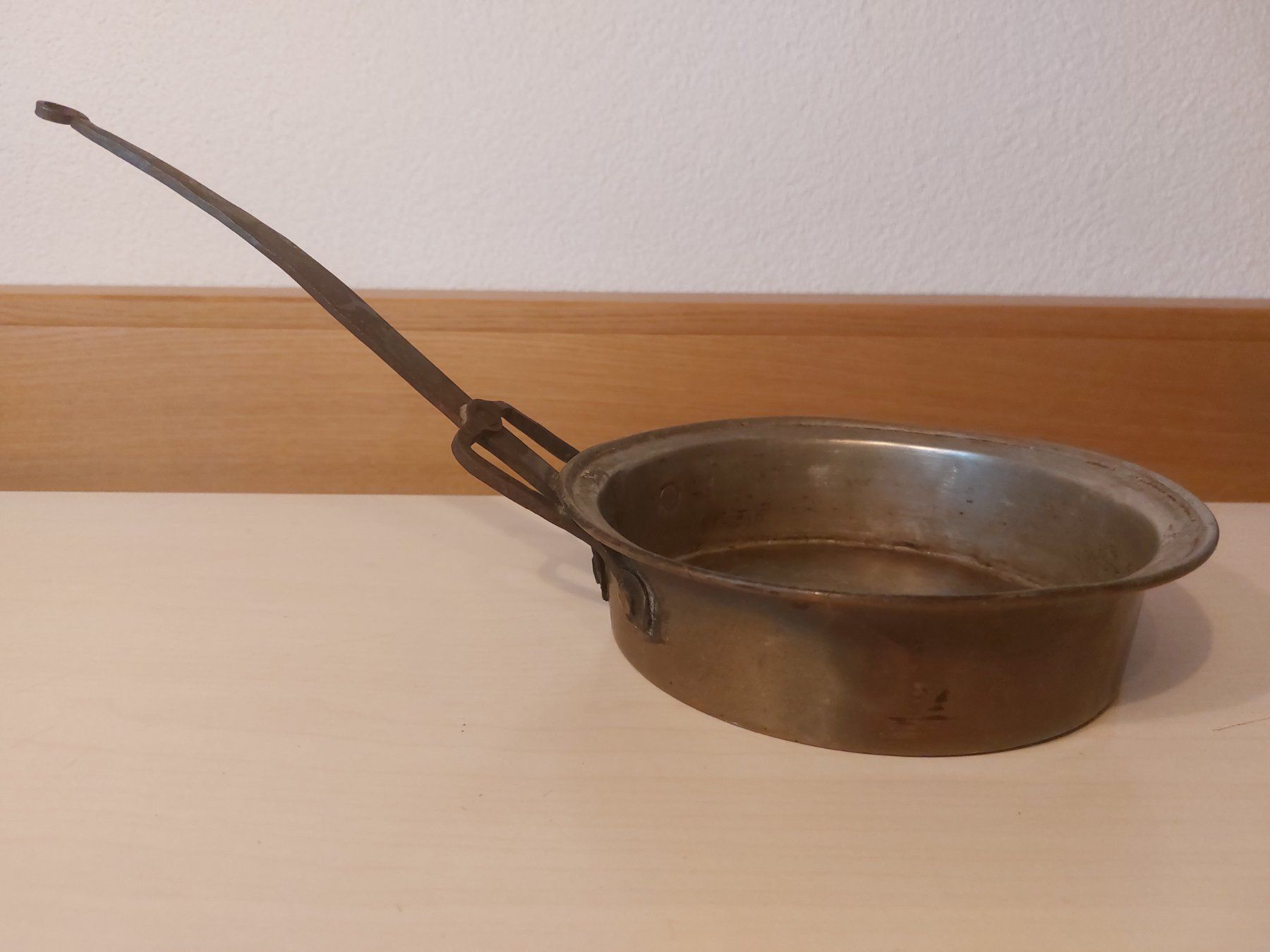 Padelle: Antike Kupferpfanne mit Eisengriff - Rustikal! – Usato da Heerbrugg venduto da Sonytime 1