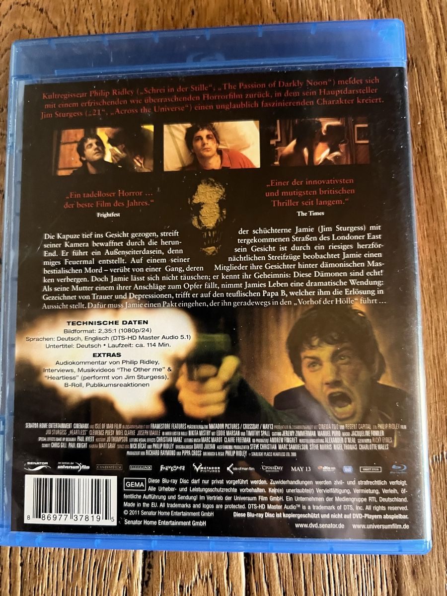 Tutti i DVDs: Blueray Heartless in Top Zustand  – Nuovo (secondo la descrizione) da Kallnach venduto da sta_sy57 1