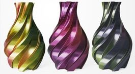 PLA Silk Tricolor 1.75 mm, 1 kg, gold & fuchsia & schwarz