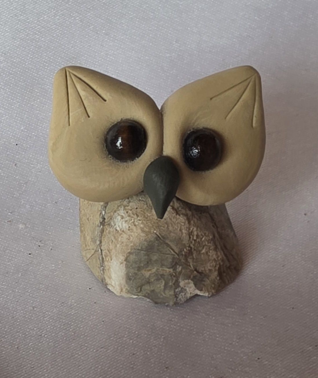 Statuette: Eule Figur Naturstein Handgemacht einzigartig – Nuovo (secondo la descrizione) da Rickenbach BL venduto da nicole611