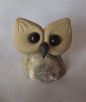 Eule Figur Naturstein Handgemacht einzigartig