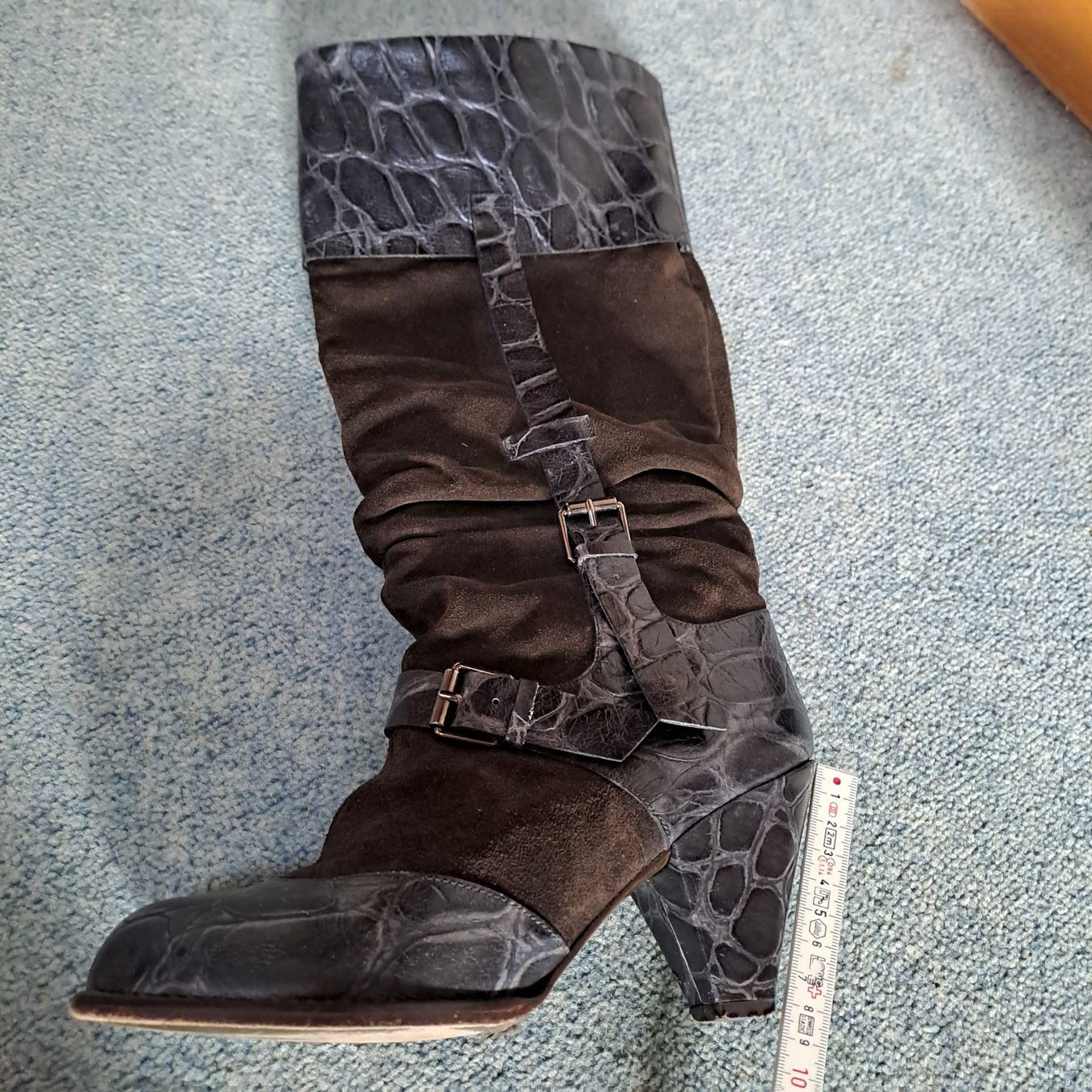Scarpe da donna: Echte Wildleder Stiefel, Gr. 39, NP 480.-- – Usato da Frauenfeld venduto da Andadaa 7
