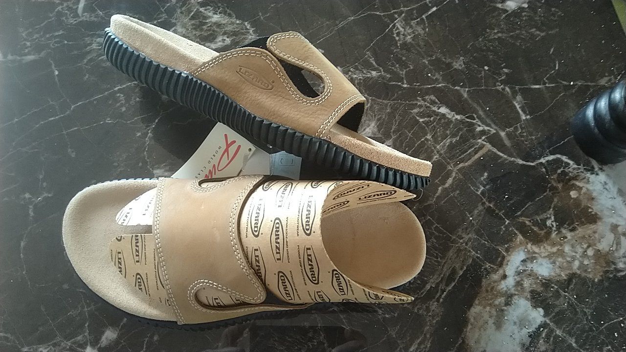 Scarpe da donna: Neue Lizard Sandalen aus echtem Leder Gr. 38 – Nuovo e nell'imballaggio originale da Schleitheim venduto da SGraal