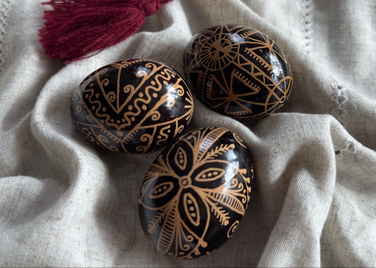 Tutte le decorazioni: Ostereier Pysanka 3-er Set – Nuovo e nell'imballaggio originale da Zürich venduto da iry_9mbn 3