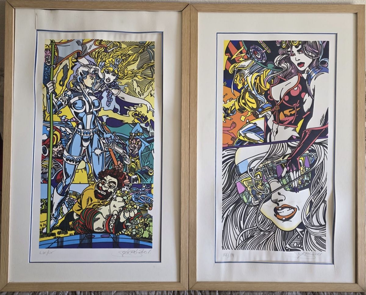 Grafica & Litografie: 2 lithographies Pop Art signées ERRO 2001 numérotées – Usato da Genève venduto da DELIRBEADS