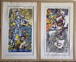 2 lithographies Pop Art signées ERRO 2001 numérotées
