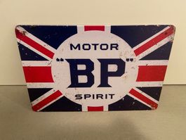 BP / MOTOR  / METALL  VINTAGE Schild NEU ! 1 Pcs
