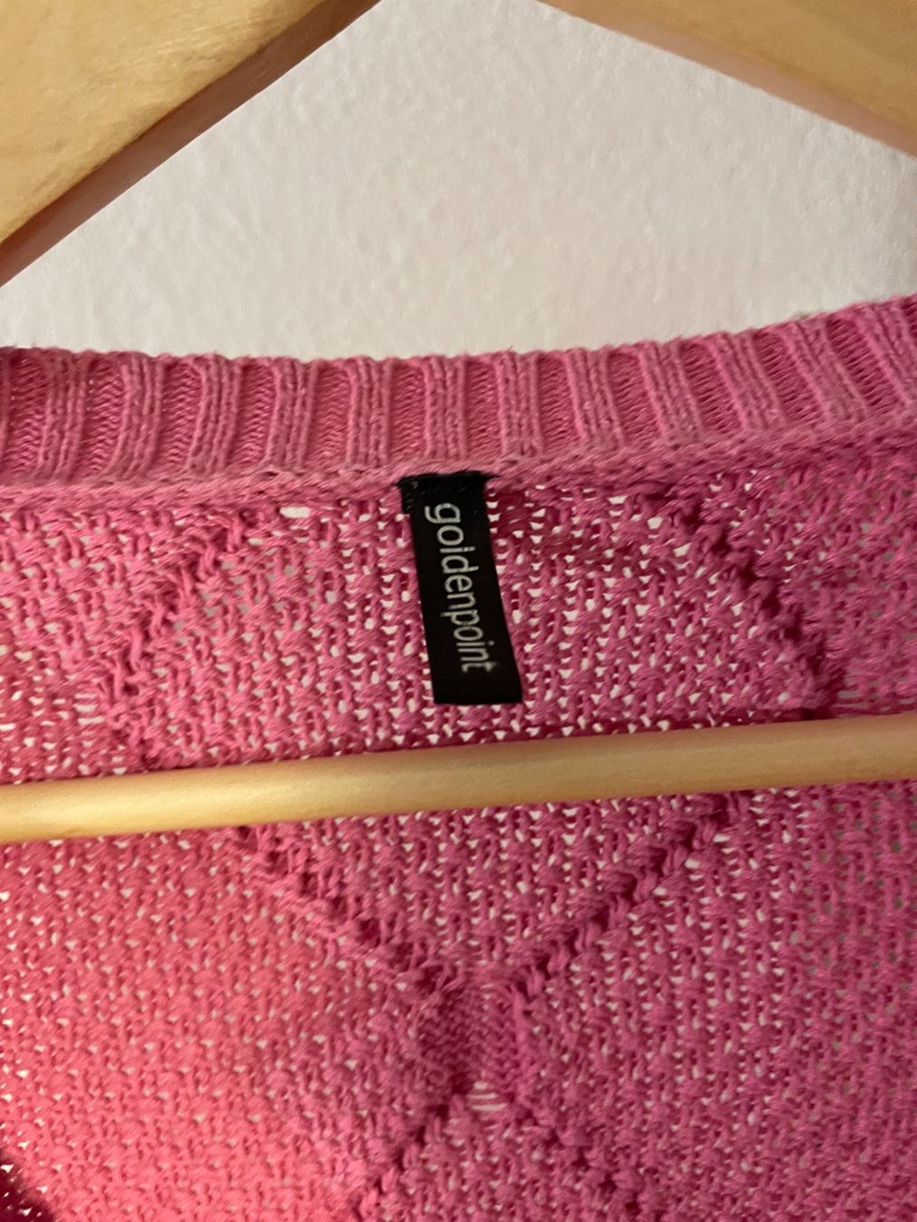 Maglioni & Felpe: Goldenpoint Strick Pullover, Grösse S, pink, 100% Baumwolle – Usato da Hubersdorf venduto da JanasHeartTreasures 1