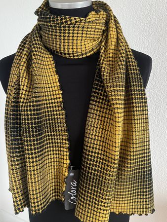 Colora Schal, Gelb/Schwarz, NEU