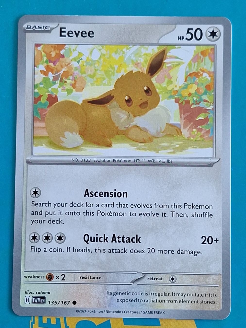 Pokémon Carte collezionabili: Eevee Evoli - Twilight Masquerade Pokemon - #7.2 – Usato da Altstätten SG venduto da GGsGameshop