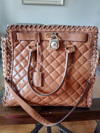 Tasche Michael Kors Leder braun Steppung guter Zustand