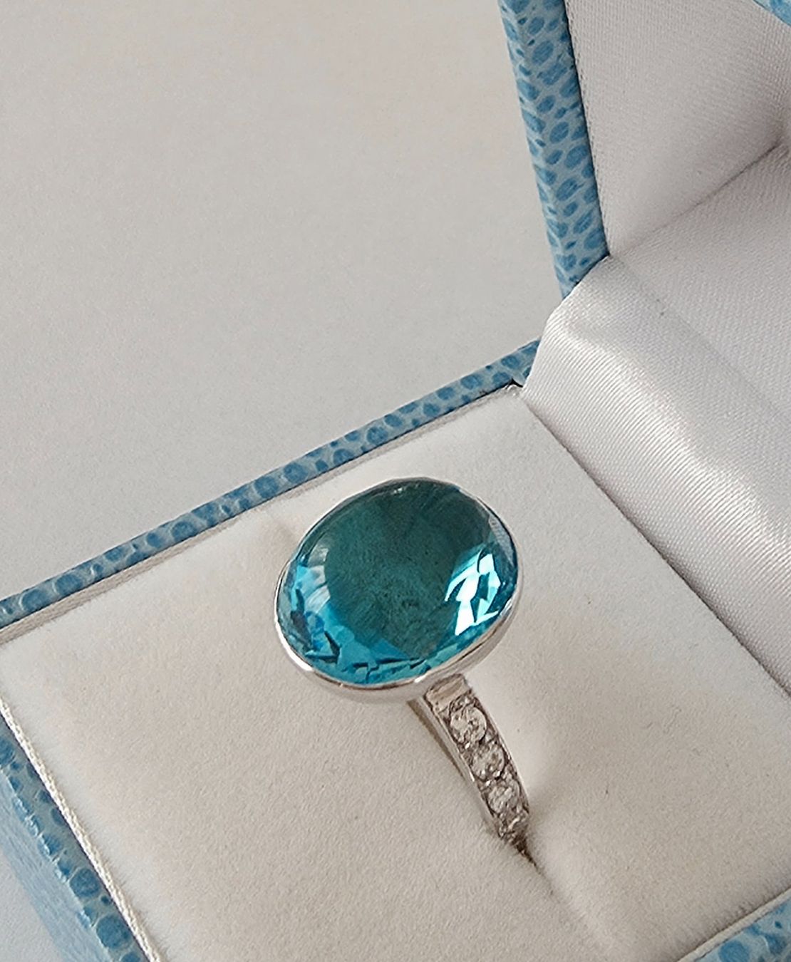 Anelli: Silberring (925) mit blauem Topas - NEU – Nuovo e nell'imballaggio originale da Uetikon am See venduto da Coralreef 4