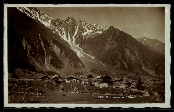 Cartes postales: AK Guttannen, Dorf mit Alpenpanorama – D'occasion à Berlin par bartko-reher