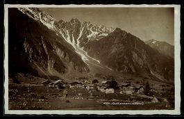 AK Guttannen, Dorf mit Alpenpanorama
