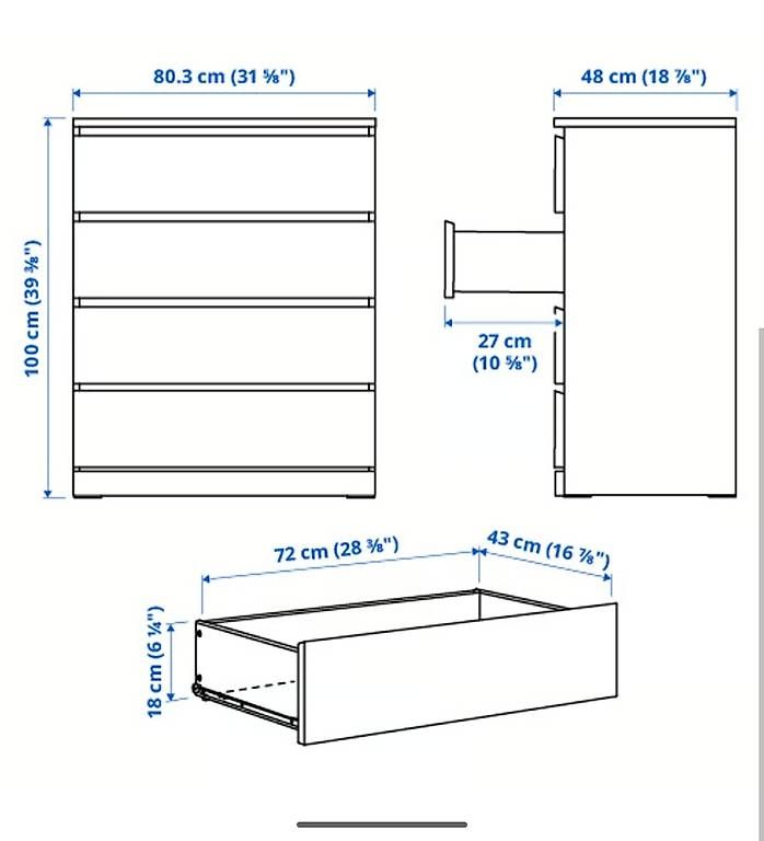 Kommoden: Commode 8 tiroirs 2x MALM – Gebraucht aus Belfaux von LeandroLeal 3