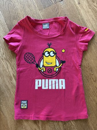 Puma Minions T-Shirt Gr. 104, Pink, Top Zustand!