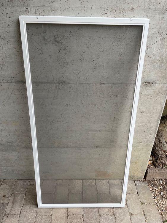 Produktbild von ACXIN Fliegengitter Ohne Bohren - Mückenschutz Für Fenster, Aluminiumrahmen In Weiß, 80x100 Cm - Einfach Montieren & Entfernen