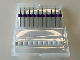 10x Präzisionsbohrer 0,25 mm für 3D-Drucker/PCB