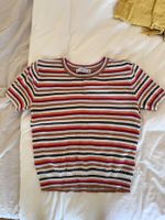 Haut Zara Knit Rayé Multicolore Taille S bon État Printemps