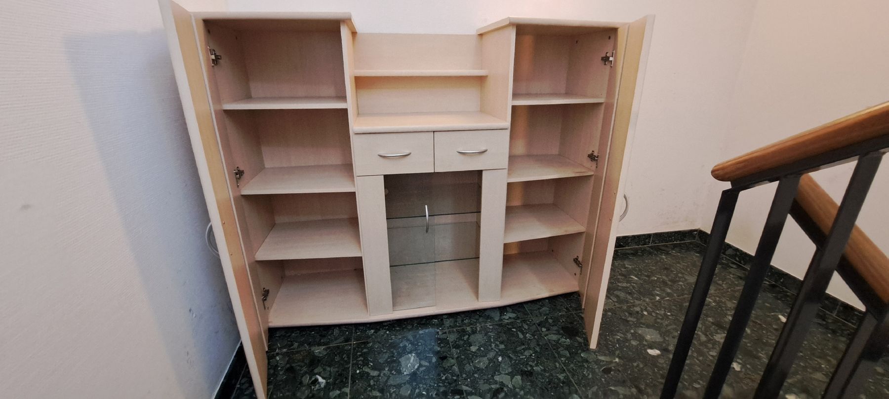 Kommoden: Highboard aus beigem Holz  – Gebraucht aus Oetwil a.d. Limmat von Stupsi1234 1