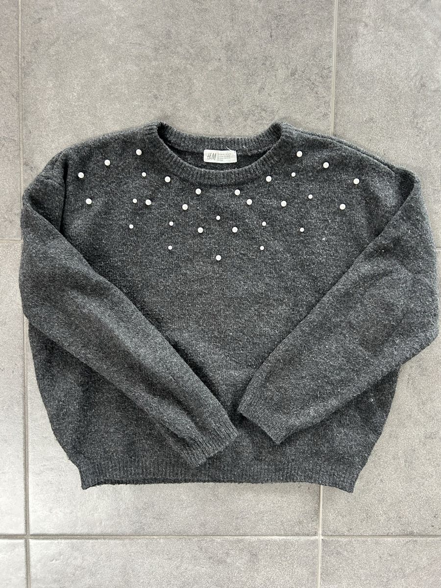 H&M Maglioni & Felpe: Schöner Pulli H&M mit Perlen in Grösse 158/164 – Usato da Wohlen b. Bern venduto da Beppe99