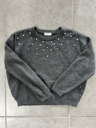 Schöner Pulli H&M mit Perlen in Grösse 158/164
