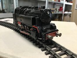 Alte LILIPUT Dampflok, schwarz, Vintage Modell Eisenbahn