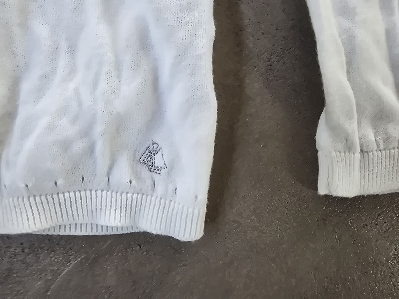 Petit Bateau Giacche & Cappotti: Petit Bateau Strickjacke, Gr. 128, weiss – Usato da Büron venduto da Liv7 1