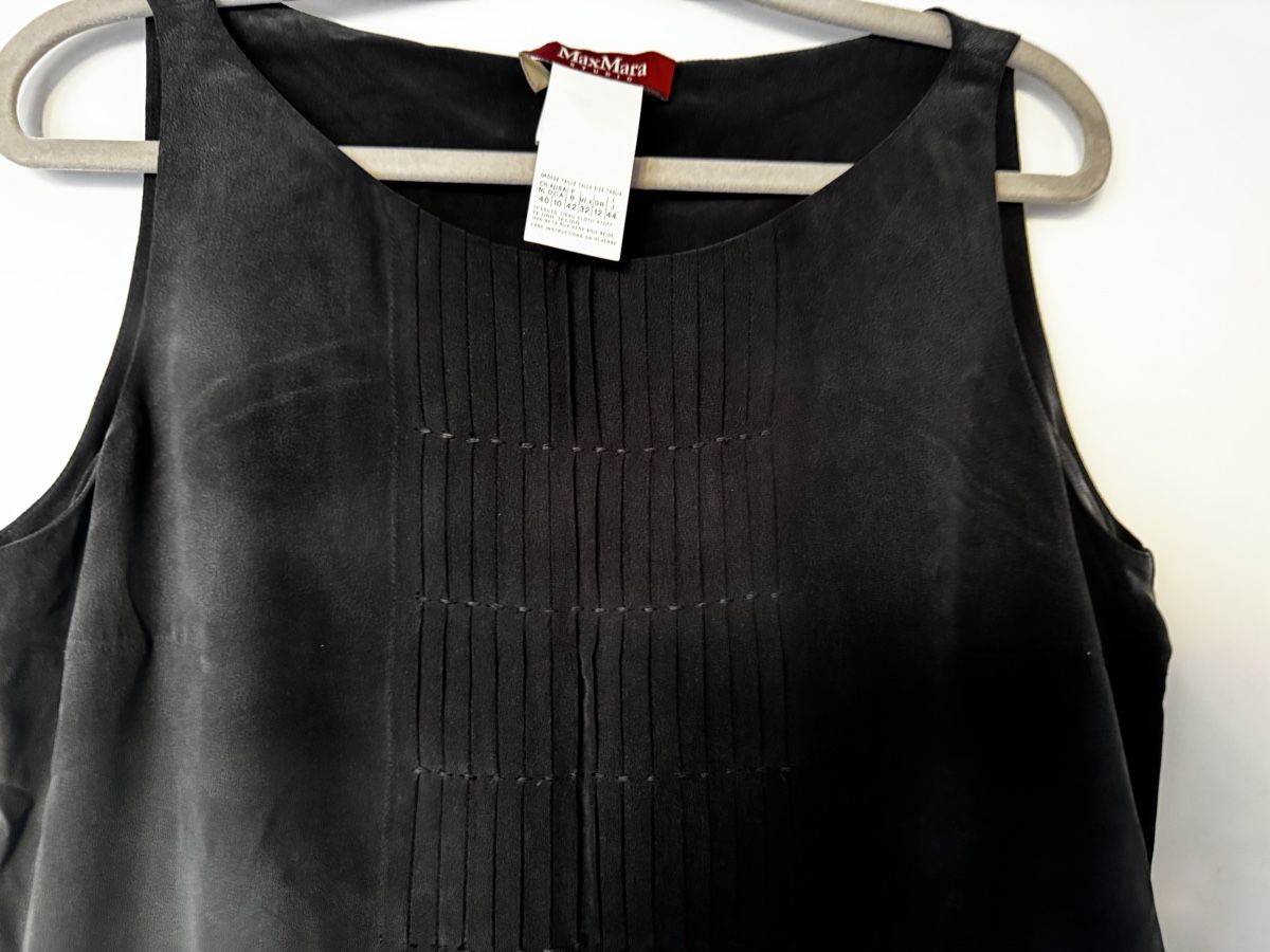 Max Mara Vestiti: MAX MARA - Neues Schwarze Kleid - Seide 100% – Nuovo (secondo la descrizione) da Zürich venduto da Manubene 2