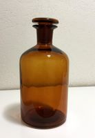 Flasche Apothekerflasche mit Glas Stopfen braun 2 Liter