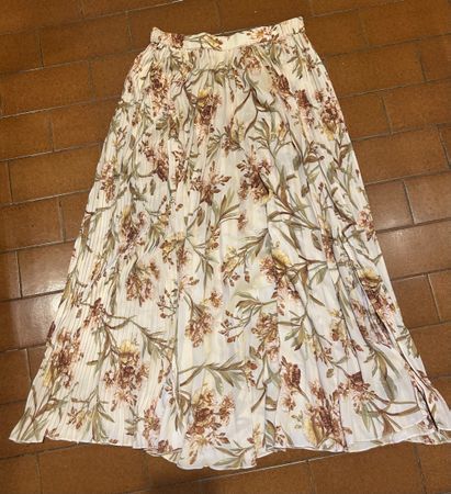 Jupe plissée H&M imprimé floral taille S bon état